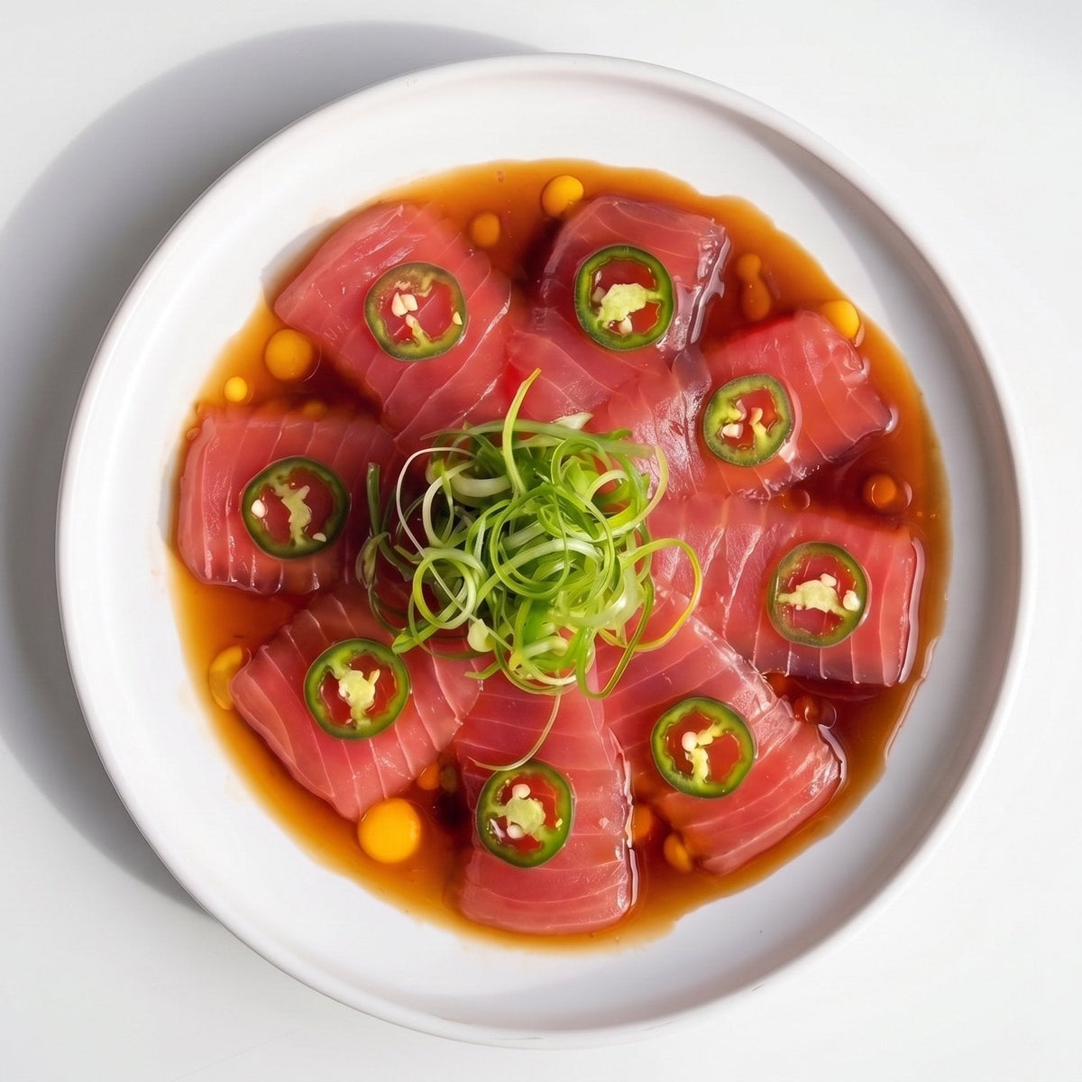 Tuna Sashimi with Jalapeño Ponzu